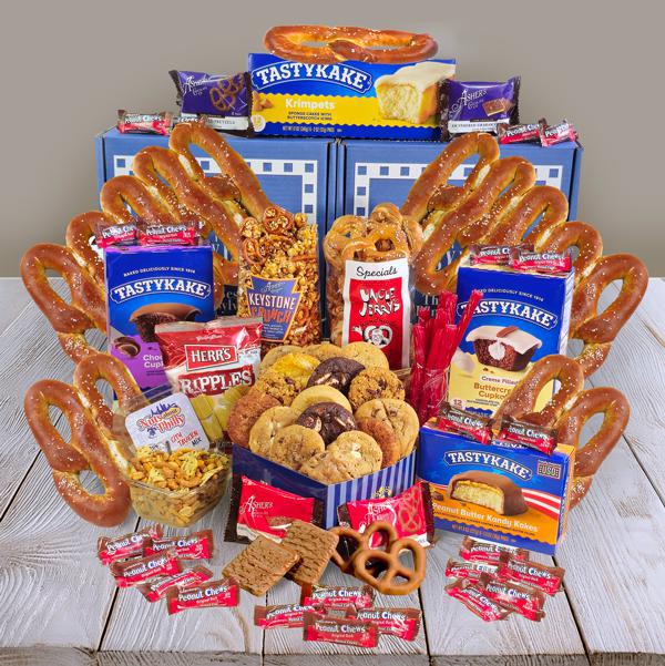 Office Party with Soft Pretzels
