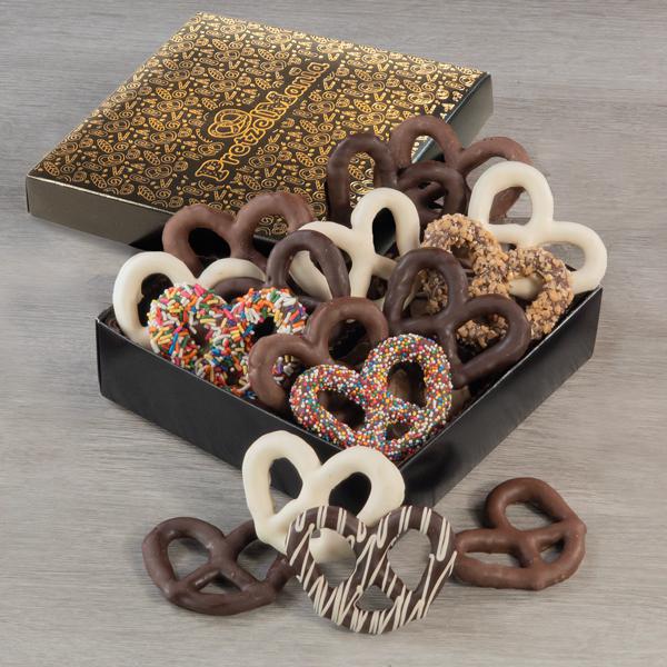 CHOCOLATE COVERED PRETZEL BOX DELUXE