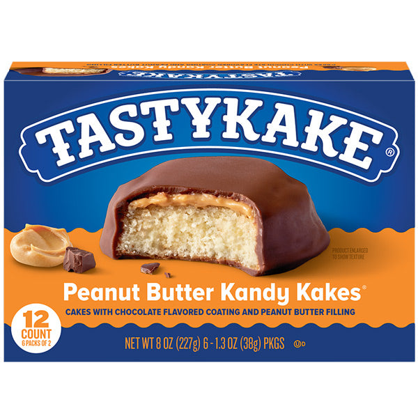 TASTYKAKE PEANUT BUTTER KANDY KAKES, BOX