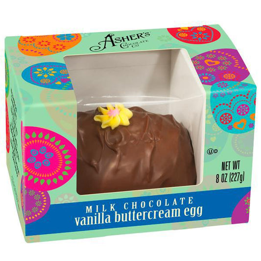 ASHER'S MILK CHOCOLATE VANILLA BUTTERCREAM EGG