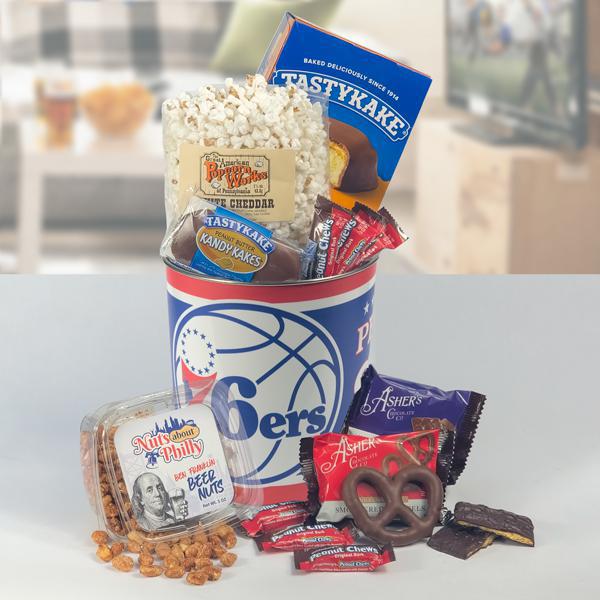 76ERS SNACK TIN