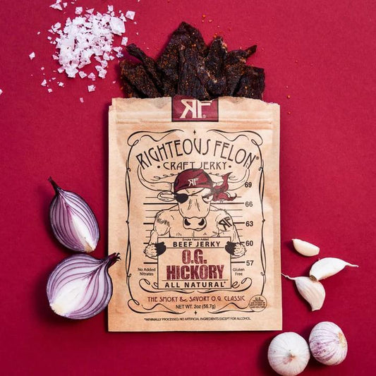 Righteous Felon Beef Jerky- O.G. Hickory