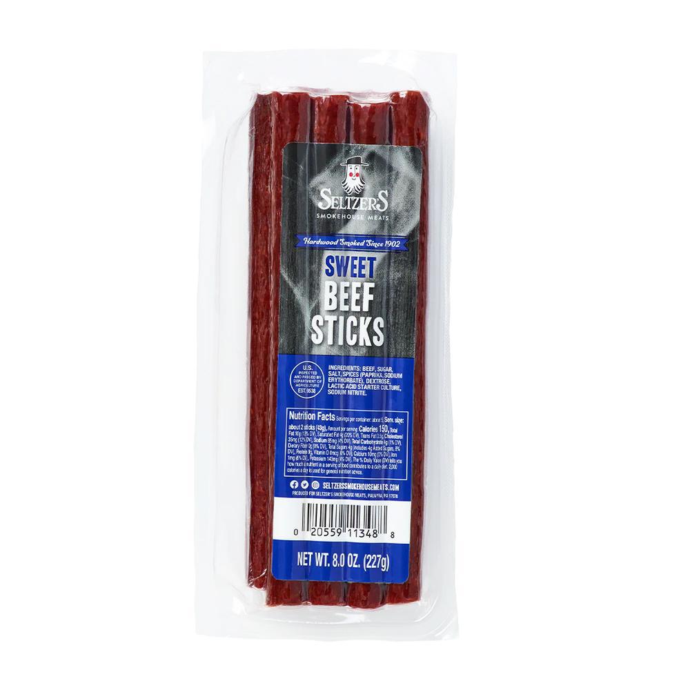 SELTZER'S SWEET BEEF STICKS, 8 OZ.