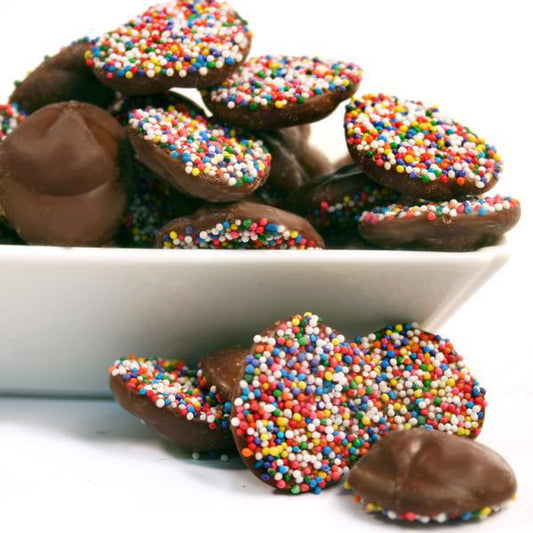 MILK CHOCOLATE NONPAREILS, 1 LB BOX