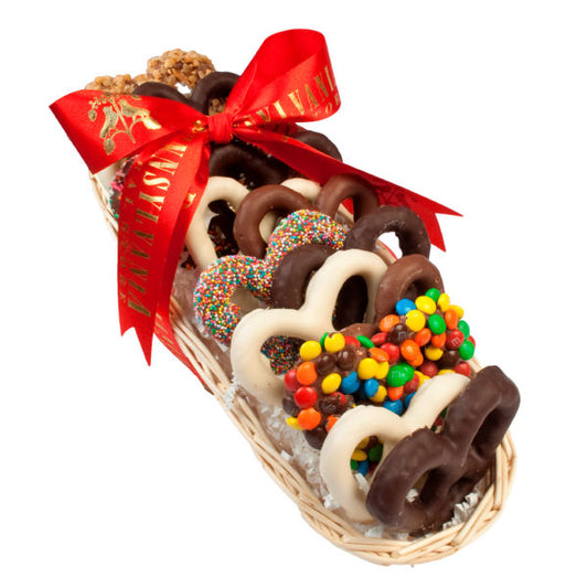 CHOCOLATE PRETZEL SAMPLER BASKET