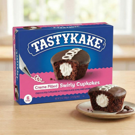 TASTYKAKE CREME FILLED SWIRLY CUPKAKES