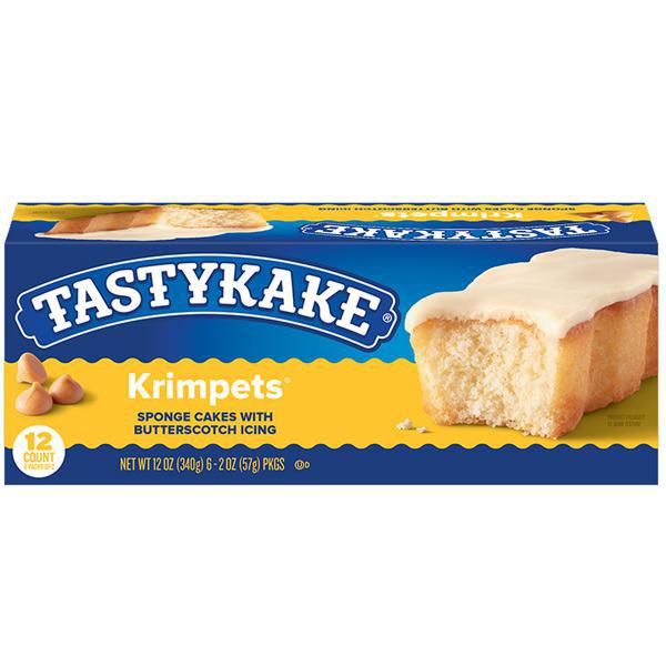 TASTYKAKE BUTTERSCOTCH KRIMPETS, BOX