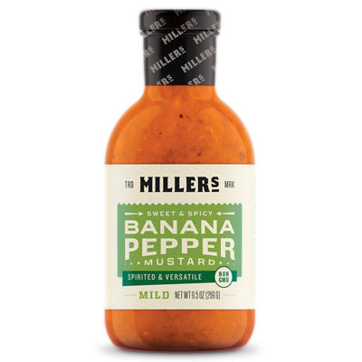 MILLER'S BANANA PEPPER MILD SAUCE 9.5 OZ