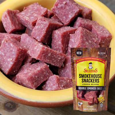 SELTZER'S DOUBLE SMOKED SNACKERS, 10 oz
