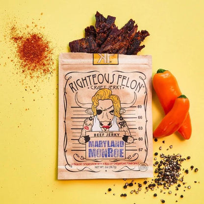 Righteous Felon Beef Jerky- Maryland Monroe