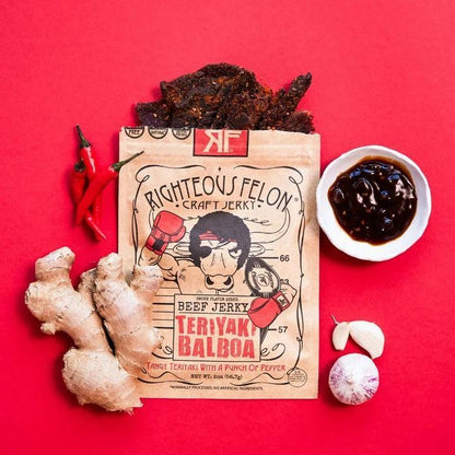 Righteous Felon Teriyaki Balboa Beef Jerky