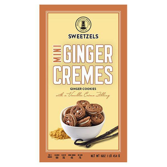 Sweetzels Ginger Mini Cremes, 10 oz.