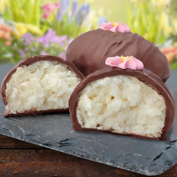 ASHER'S MILK CHOCOLATE COCONUT CREAM EGG