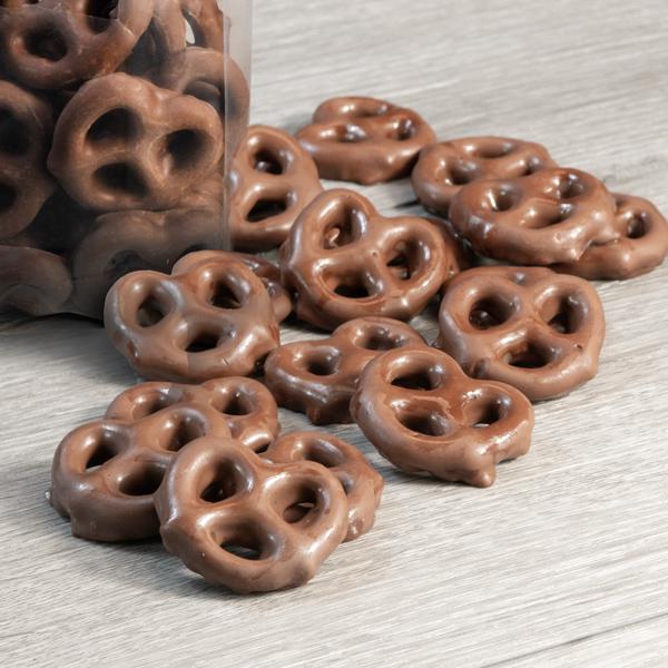 Asher's Mini Milk Chocolate Pretzels, 4oz Bag