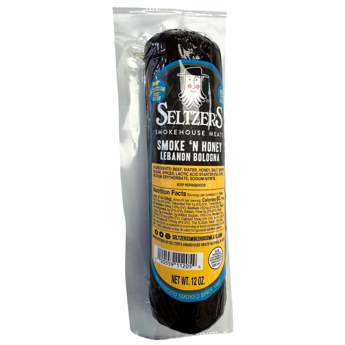 SELTZER'S SMOKE & HONEY LEBANON BOLOGNA , 12 oz